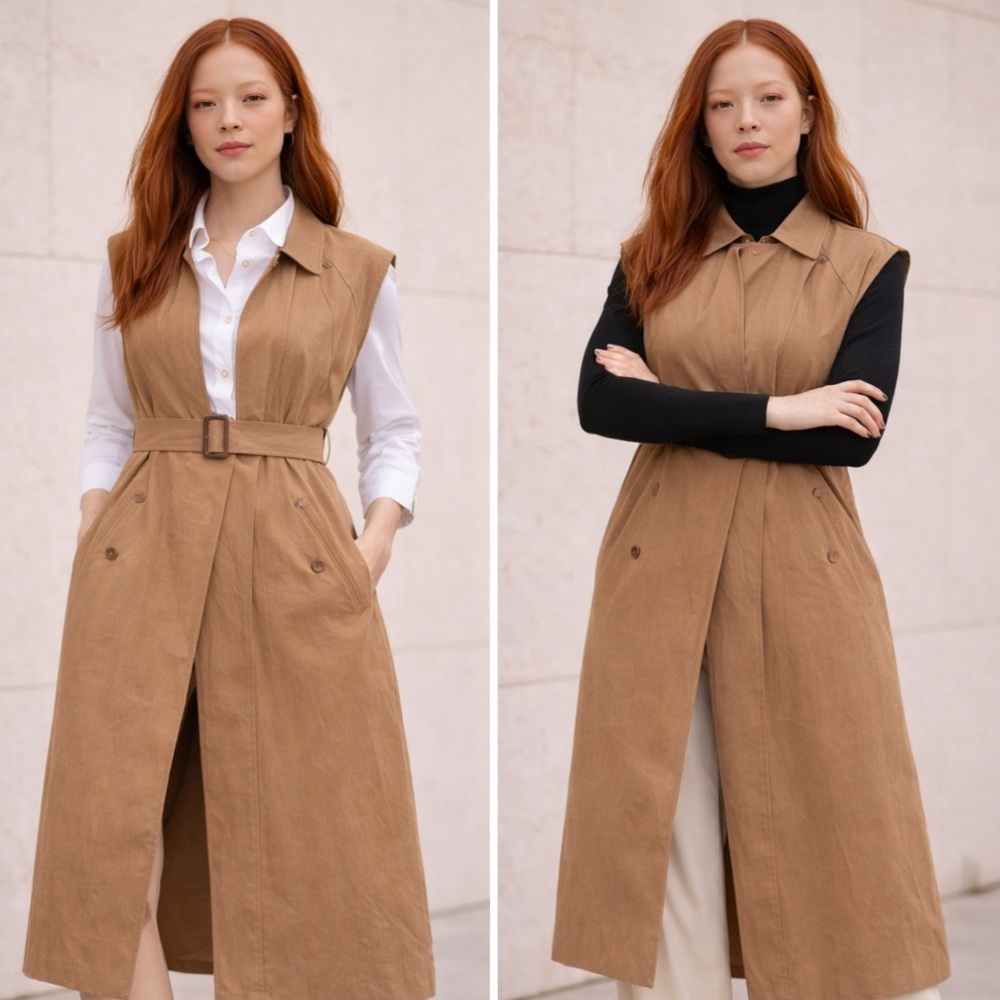 Helmut Lang Sleeveless Trench Style / Dress / Vest
